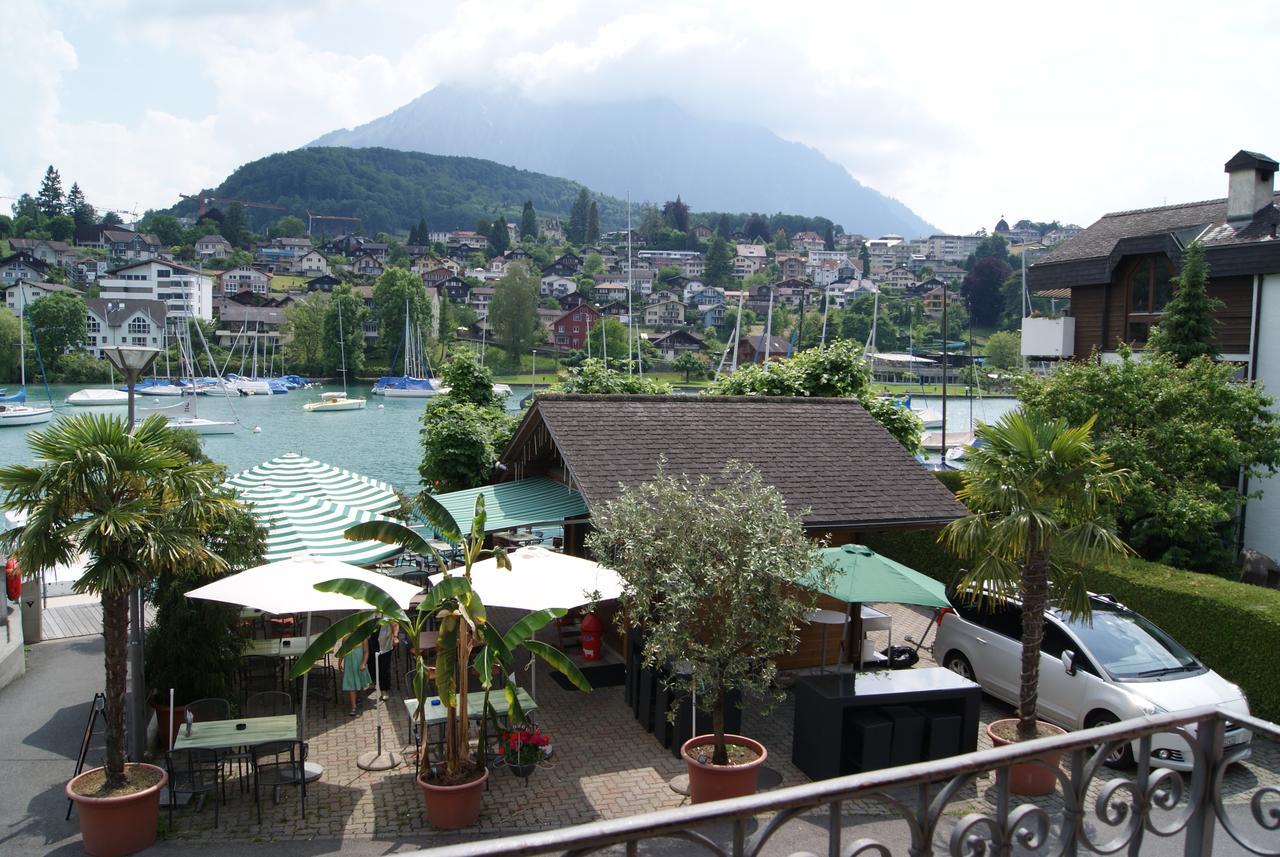 Hotel Schlosspintli Spiez Exterior foto
